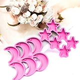 Star Moon Silicone Mold Epoxy Resin Jewelry Making Mold DIY Charms Pendant