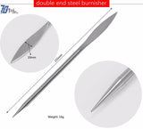 Tungsten Steel Burnisher Long Nose Curved Jewelers Tool for Jewelry Making