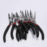 Jewelry Mini Diagonal Round Bent Long Needle Pliers