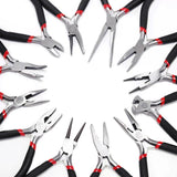 Jewelry Mini Diagonal Round Bent Long Needle Pliers