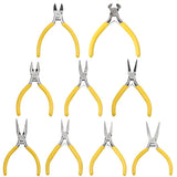 Yellow Pink Handle Anti-slip Splicing Fixing Jewelry Pliers Tools Kit