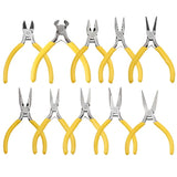 Yellow Pink Handle Anti-slip Splicing Fixing Jewelry Pliers Tools Kit