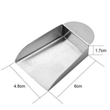 2pcs Stainless Steel Jewelry Shovel for Seed Beads 6x4.8cm