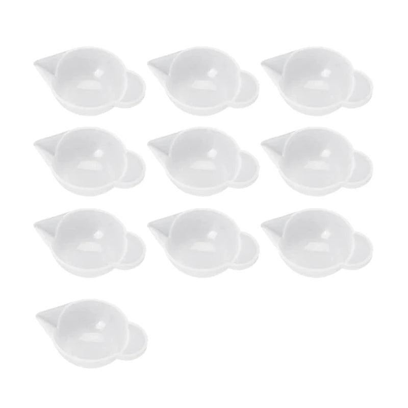 10 Pcs Silicone Mold Cup Dispenser, Measuring Cup for DIY Epoxy Resin Craft