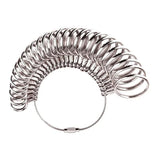 Aluminum Alloy Ring Gauges Sizer Meter Hand Loop Jewellery Measurement Tool