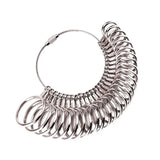 Aluminum Alloy Ring Gauges Sizer Meter Hand Loop Jewellery Measurement Tool