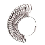 Aluminum Alloy Ring Gauges Sizer Meter Hand Loop Jewellery Measurement Tool