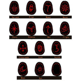 Crystal Rune Stones Silicone Molds for Resin Divination