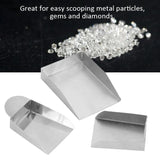 3Pcs Jewelry Shovel w/ Handle for Diamonds Beads Pearls Gems