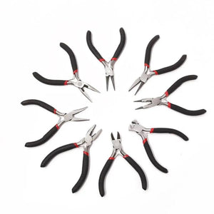Jewellery Making Beading Mini Pliers Tools Kit Set Round Flat Long Nose Cutting