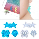 Earring Pendant Epoxy Silicone Mold Sea Animal Jewelry Making Resin Mold