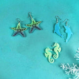 Earring Pendant Epoxy Silicone Mold Sea Animal Jewelry Making Resin Mold