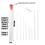 12Pcs Big Eye Beading Needles Collapsible Beading Pins DIY Jewelry Making Tool