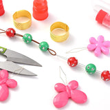 12Pcs Big Eye Beading Needles Collapsible Beading Pins DIY Jewelry Making Tool