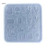 Bowknot Star Tennis Shape Silicone Mold Card Accessory Resin Mold DIY Craft Tool