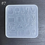 Bowknot Star Tennis Shape Silicone Mold Card Accessory Resin Mold DIY Craft Tool