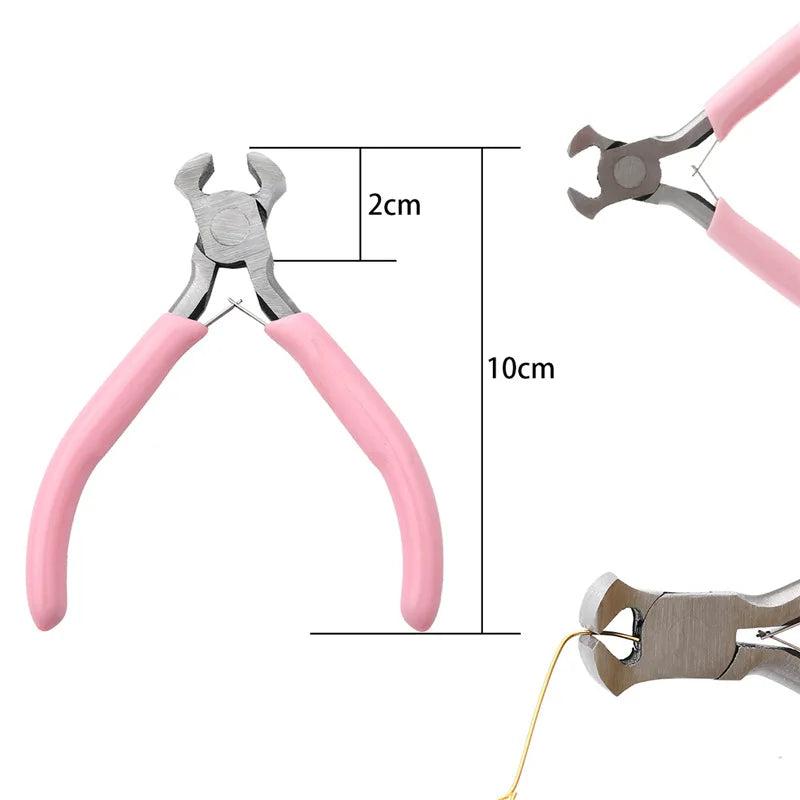Jewelry Making Tool Kit Bead Pliers Needle Round Nose Cutting Wire Set