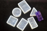 6pcs Epoxy Waterlines Pendant Mold DIY Silicone Resin Jewelry Mould
