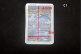 6pcs Epoxy Waterlines Pendant Mold DIY Silicone Resin Jewelry Mould