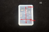 6pcs Epoxy Waterlines Pendant Mold DIY Silicone Resin Jewelry Mould