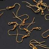 100Pcs Silver Earring Hooks Hypo-allergenic Jewelry Findings