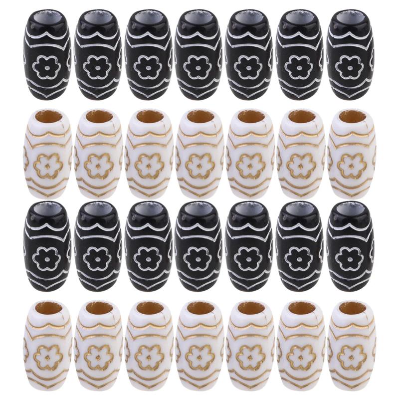 60pcs Brass Tube Beads Spacer for DIY Bracelet Necklace Earring Making