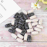 60pcs Brass Tube Beads Spacer for DIY Bracelet Necklace Earring Making