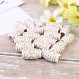 60pcs Brass Tube Beads Spacer for DIY Bracelet Necklace Earring Making