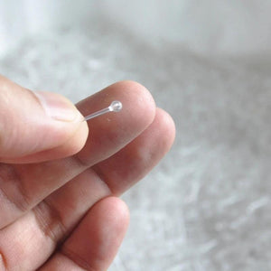 1000 Pcs Plastic Earrings Sticks Studs Pins Ear Piercing Retainer