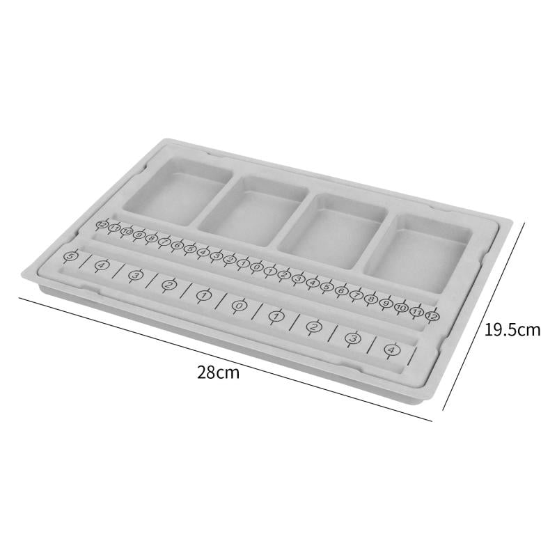Gray Flocked Bead Board Organizer Tray Craft Jewelry Making Tool