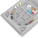 Gray Flocked Bead Board Organizer Tray Craft Jewelry Making Tool