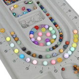 Gray Flocked Bead Board Organizer Tray Craft Jewelry Making Tool