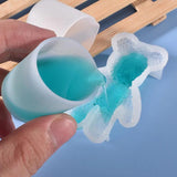 10pcs Crystal Silicone Measuring Cup 30ml With 2 Scale Resin Mold Tools
