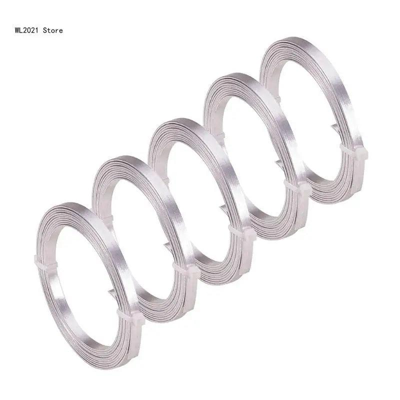 2m Flat Aluminum Wire for Jewelry Making DIY Necklace Bracelet Earrings