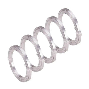 2m Flat Aluminum Wire for Jewelry Making DIY Necklace Bracelet Earrings