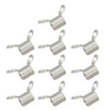 10 Metal Bead Stopper Tension Spring Wire Ends Jewelry Making Tools