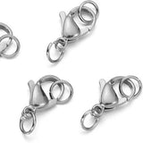 40Pcs Lobster Claw Clasp with Jump Rings for Jewelry Making