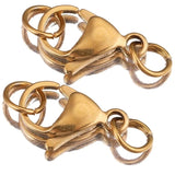 40Pcs Lobster Claw Clasp with Jump Rings for Jewelry Making