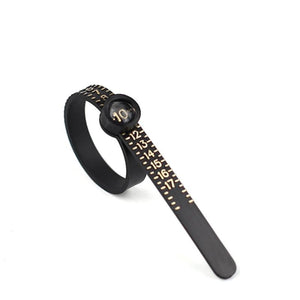 Ring Measuring Ruler With Magnifier Finger Coil Ring Sizing Tool