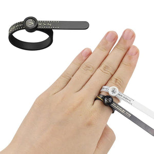Ring Measuring Ruler With Magnifier Finger Coil Ring Sizing Tool