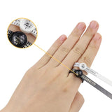 Ring Measuring Ruler With Magnifier Finger Coil Ring Sizing Tool