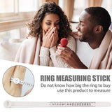Ring Measuring Ruler With Magnifier Finger Coil Ring Sizing Tool
