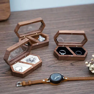 Ring Box Jewelry Storage Engagement Wedding Ceremony Ring Customize Proposal