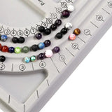 Gray Flocked Bead Board Bracelet Beading Organizer Jewelry Tray