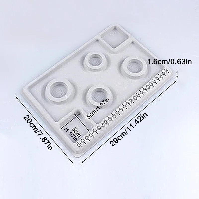 Flocked Beading Tray DIY Bracelet Necklace Jewelry Making Findings Organizer