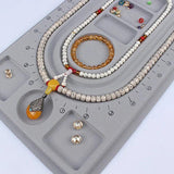 Flocked Beading Tray DIY Bracelet Necklace Jewelry Making Findings Organizer