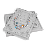 Flocked Beading Tray DIY Bracelet Necklace Jewelry Making Findings Organizer