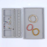 Flocked Beading Tray DIY Bracelet Necklace Jewelry Making Findings Organizer