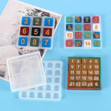 Alphabet & Square Base Silicone Casting Resin Molds DIY Epoxy Chess