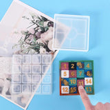 Alphabet & Square Base Silicone Casting Resin Molds DIY Epoxy Chess